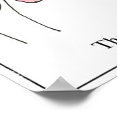 Genetic Engineering Cow GMO Udder Cartoon Poster (Ecke)