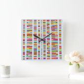 Genetic Equality Wall Clock Quadratische Wanduhr (Zuhause)