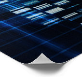 Genetic Science Research as a Medical Abstract Art Poster (Ecke)