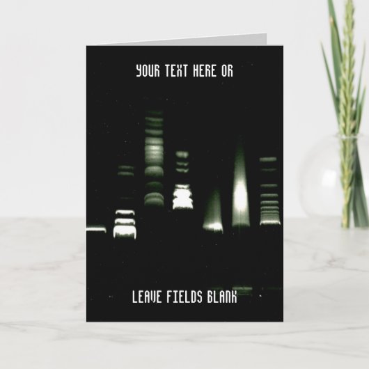 Genetics DNA Gel Electrophoresis Customizable Card Karte (Vorderseite)