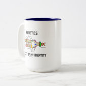 Genetik eine Facette meiner Identität Zweifarbige Tasse (Vorderseite Links)