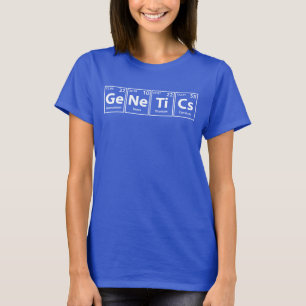Genetik (Ge-Ne-Ti-Cs) Regelmäßige Schreibweise von T-Shirt