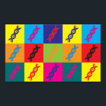 Genetik Pop Art Poster<br><div class="desc">Genetik Pop Art. Wenn Genetik Ihr Hobby, Beruf oder Besessenheit ist, zeigen Sie es mit großen Genetik-T - Shirt, Tasse, Aufklebern und mehr. Sie sind auch großartige Geschenke für andere Genetiker Fans!</div>