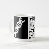 Genetik überleben kaffeetasse (Vorderseite Links)
