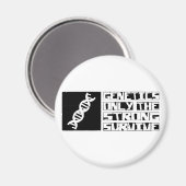 Genetik überleben magnet (Vorderseite/Rückseite)