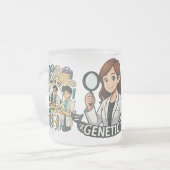Genetikbecher Mattglastasse (Vorderseite Links)