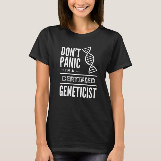 Genetiker Genetiker Medizinbiologe Ap T-Shirt (Vorderseite)