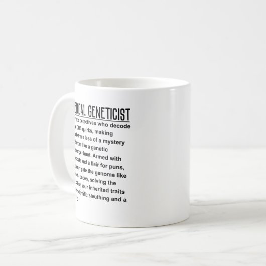 Genetiker Kaffeetasse (Vorderseite Links)