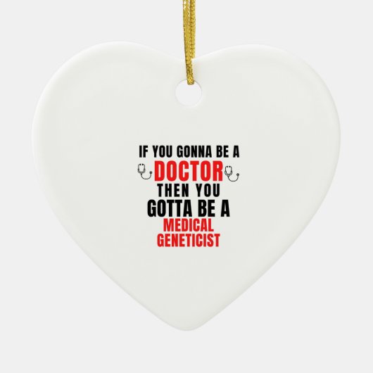 Genetiker Keramik Ornament (Vorne)