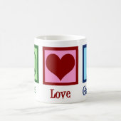 Genetiker Peace Liebe Genetics Company Kaffeetasse (Mittel)