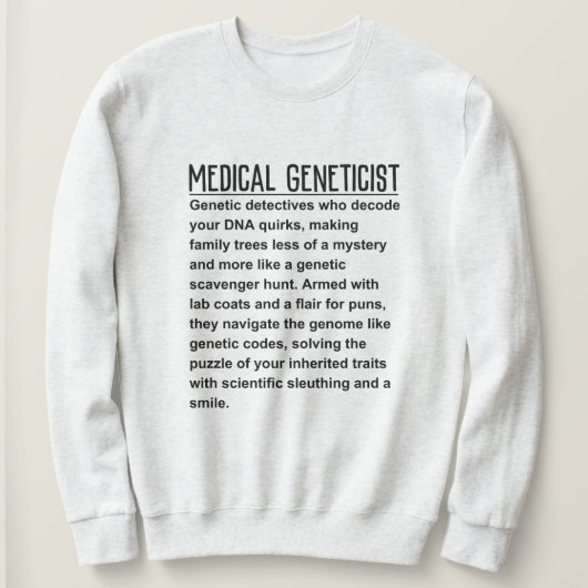 Genetiker Sweatshirt (Design vorne)