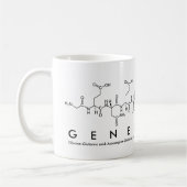 Genetikerpeptid-Namen-Tasse Kaffeetasse (Links)