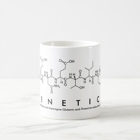 Genetikpeptid-Namen-Tasse Kaffeetasse (Mittel)