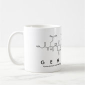 Genetikpeptid-Namen-Tasse Kaffeetasse (Links)