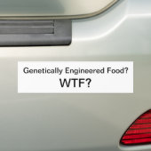 Genetisch ausgeführte Nahrung? WTF? Autoaufkleber (Auf Auto)