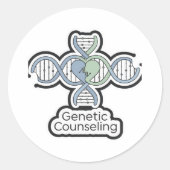 Genetische Beratung Runder Aufkleber (Vorderseite)