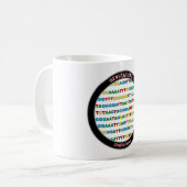 GENETISCHE CODE-Tasse Kaffeetasse (Vorderseite Links)