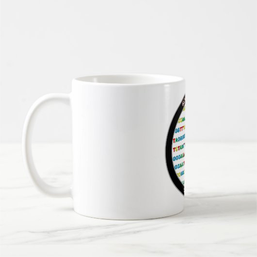 GENETISCHE CODE-Tasse Kaffeetasse (Links)