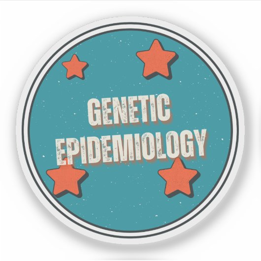 Genetische Epidemiologie Aufkleber (Vorderseite)