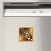 "Genetische Kunst" Magnet (In Situ (Geschirrspüler))