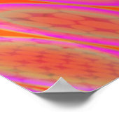 Genetische Kunst Psychedelische Blobs Rosa Weiß üb Poster (Ecke)