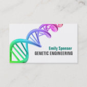 Genetische Tests - Genforschung - Fettdruck Visitenkarte (Vorderseite)
