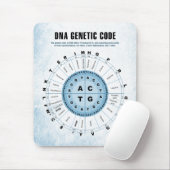 Genetische Verschlüsselungstabelle DNS Mousepad (Mit Mouse)