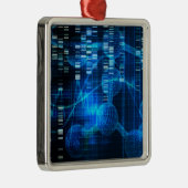 Genetische Wissenschafts-Forschung als Ornament Aus Metall (Rechts)