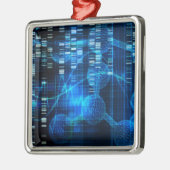 Genetische Wissenschafts-Forschung als Ornament Aus Metall (Links)