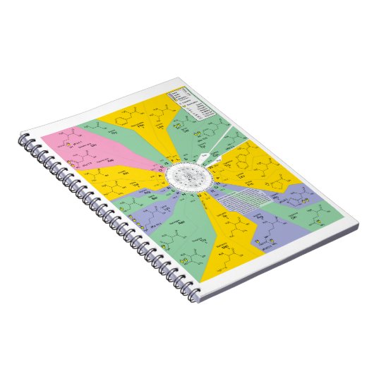 Genetischer Code-Diagramm, das Notizblock (Rechte Seite)