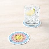 Genetischer Code Runder Pappuntersetzer (Vor Ort)