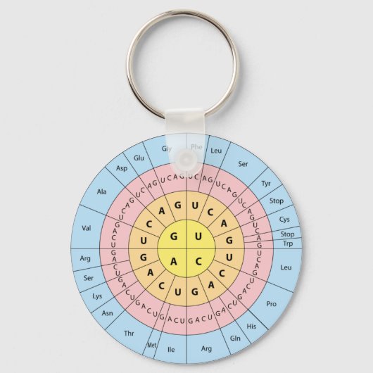 Genetischer Code-Schlüsselanhänger Schlüsselanhänger (Vorderseite)