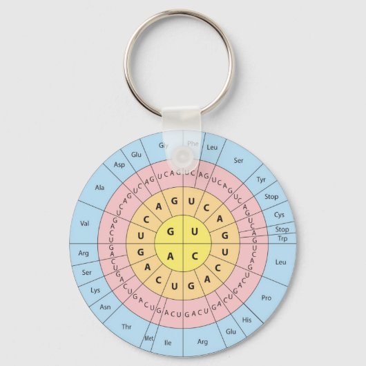 Genetischer Code-Schlüsselanhänger Schlüsselanhänger (Vorderseite)