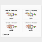 Genetischer Ratgeber im Inneren (DNA-Replikation) Rechteckiger Aufkleber (Blatt)