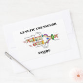 Genetischer Ratgeber im Inneren (DNA-Replikation) Rechteckiger Aufkleber (Umschlag)