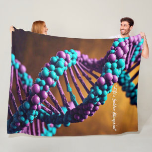"Genetischer Rhythmus" Fleecedecke