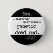Genetisches Sackgasse-Button (schlicht) Button (Vorderseite)