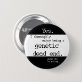 Genetisches Sackgasse-Button (schlicht) Button (Vorne & Hinten)