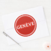 Geneva City Pride Emblem – Swiss Identity Runder Aufkleber (Umschlag)