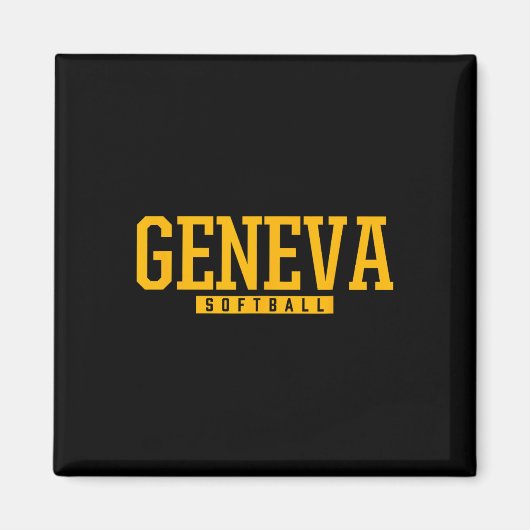 Geneva High School Softball Magnet (Vorne)