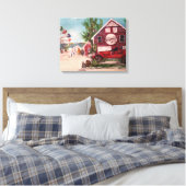 "Geneva On Lake, Ohio" von Willowcatdesigns Leinwanddruck (Insitu (Schlafzimmer))
