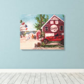 "Geneva On Lake, Ohio" von Willowcatdesigns Leinwanddruck (Insitu (Holzboden))