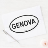 GENEVA OVALER AUFKLEBER (Umschlag)