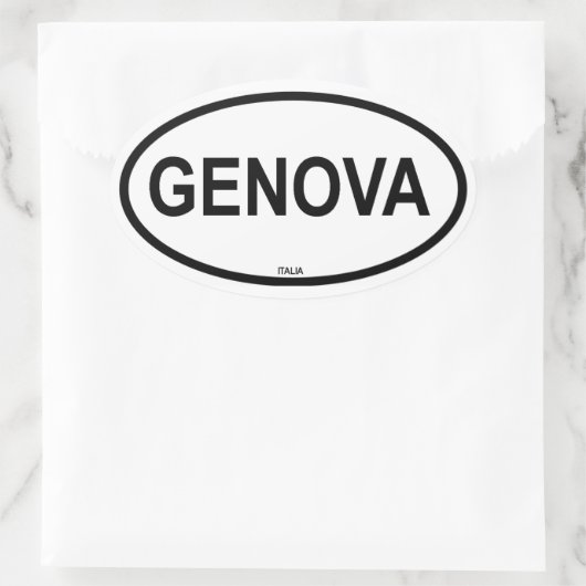 GENEVA OVALER AUFKLEBER (Tasche)
