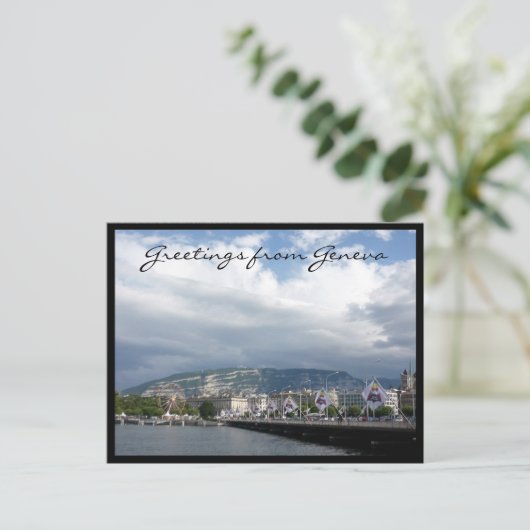 Geneva See Grüße Postkarte (Stehend Vorderseite)