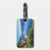 Geneva See in Montreux, Waadt, die Schweiz Gepäckanhänger (Rückseite vertikal)