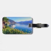 Geneva See in Montreux, Waadt, die Schweiz Gepäckanhänger (Rückseite horizontal)