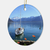 Geneva Seelandschaft, Montreux, die Schweiz Keramikornament (Links)