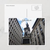 Genève-Denkmal Postkarte (Vorne/Hinten)