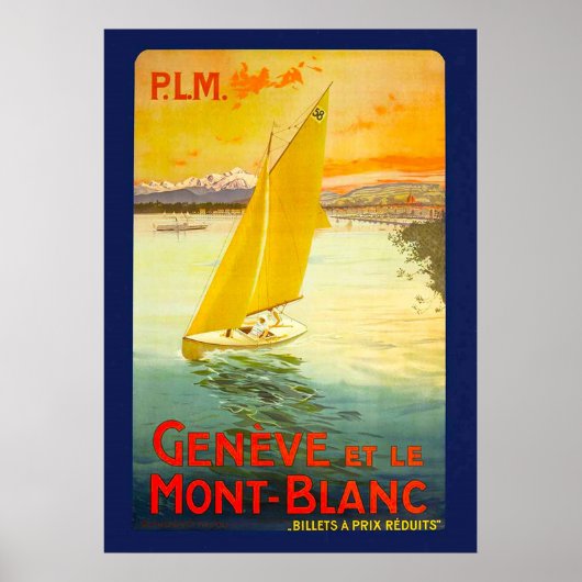 GENEVE ET LE MONT BLANC POSTER (Vorne)